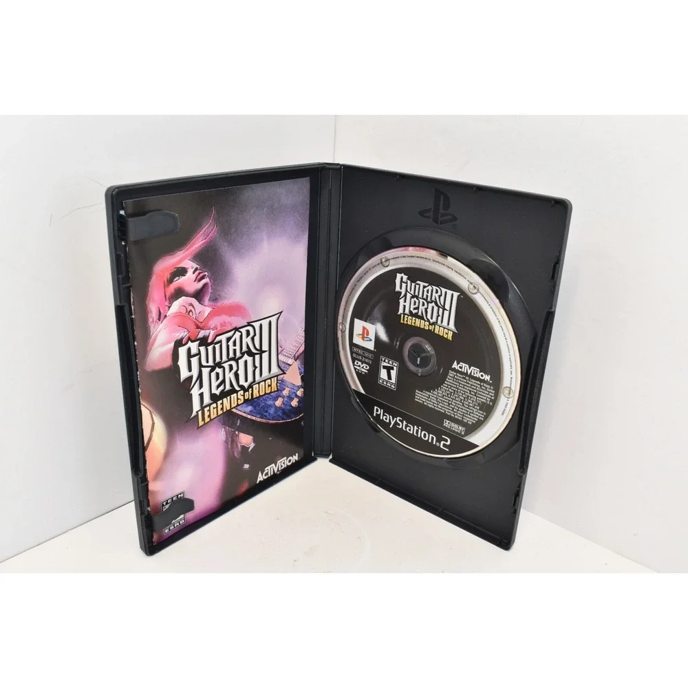 Guitar Hero III: Legends of Rock (Playstation 2) PS2 Game Complete With Manual